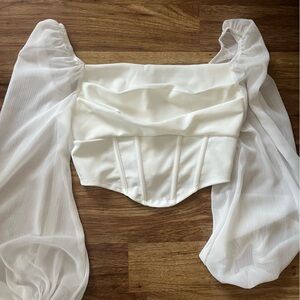 Elegant White Women's Top